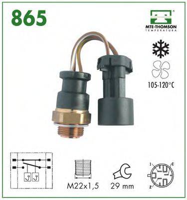 Термовыключатель, вентилятор радиатора MTE-THOMSON 865