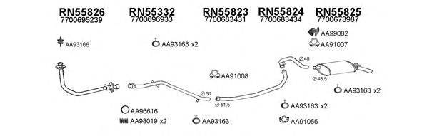 Система выпуска ОГ VENEPORTE 550286