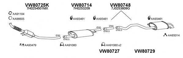 Система выпуска ОГ VENEPORTE 800498