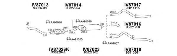 Система выпуска ОГ VENEPORTE 870008