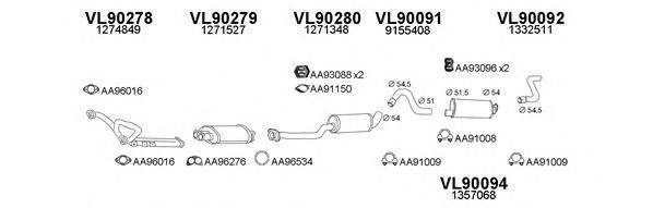 Система выпуска ОГ VENEPORTE 900105