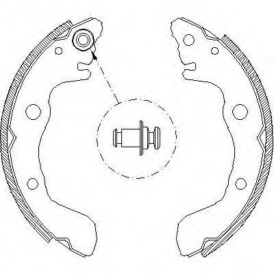 Комплект тормозных колодок WOKING Z4009.00