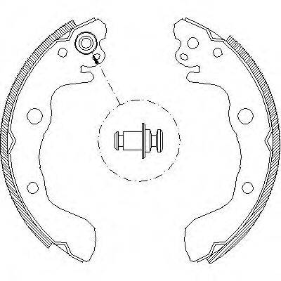 Комплект тормозных колодок WOKING Z4014.00