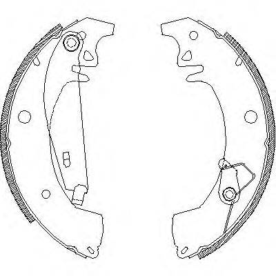 Комплект тормозных колодок WOKING Z4078.01