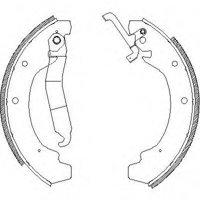 Комплект тормозных колодок WOKING Z4120.00