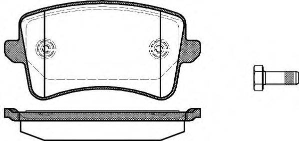 Комплект тормозных колодок, дисковый тормоз WOKING P1243300