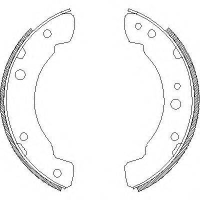 Комплект тормозных колодок WOKING Z4211.00
