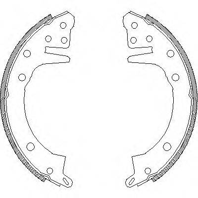 Комплект тормозных колодок WOKING Z4326.00