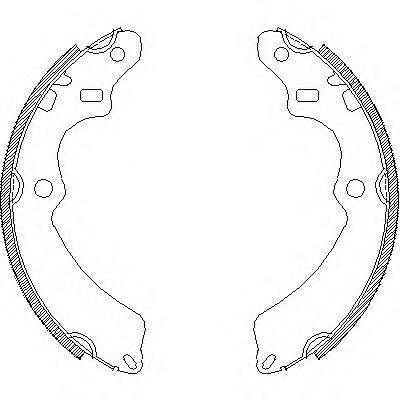 Комплект тормозных колодок WOKING Z4347.00