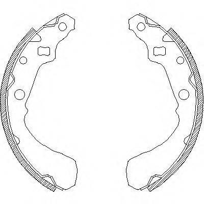 Комплект тормозных колодок WOKING Z4381.01