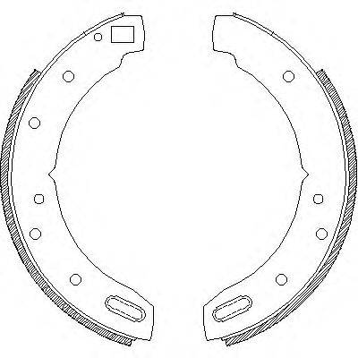 Комплект тормозных колодок WOKING Z4604.00