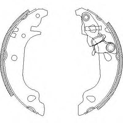 Комплект тормозных колодок WOKING Z4099.01