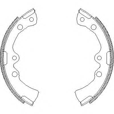 Комплект тормозных колодок WOKING Z4377.00