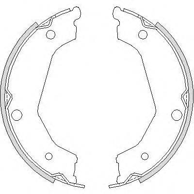 Комплект тормозных колодок, стояночная тормозная система WOKING Z4732.00