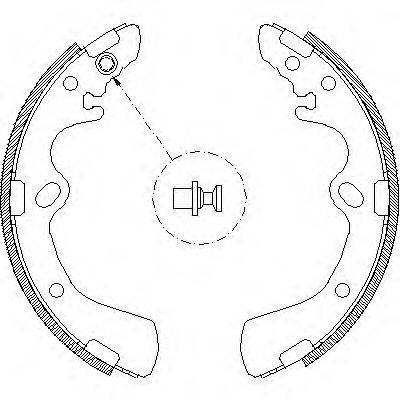 Комплект тормозных колодок WOKING Z4637.00