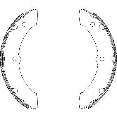 Комплект тормозных колодок WOKING Z4671.00