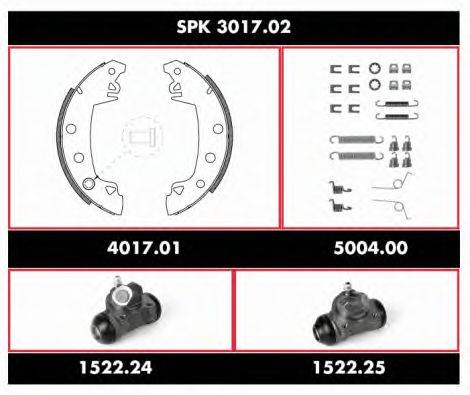 Комплект тормозов, барабанный тормозной механизм WOKING SPK301702