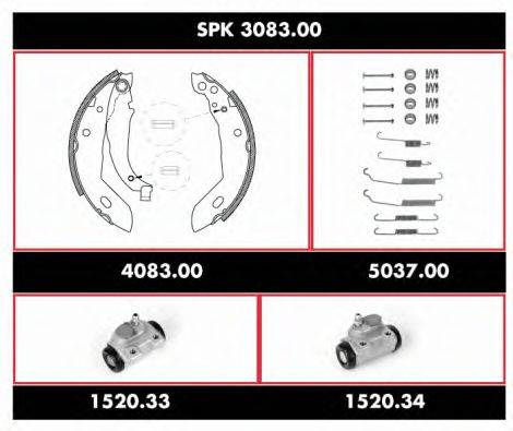 Комплект тормозов, барабанный тормозной механизм WOKING SPK 3083.00