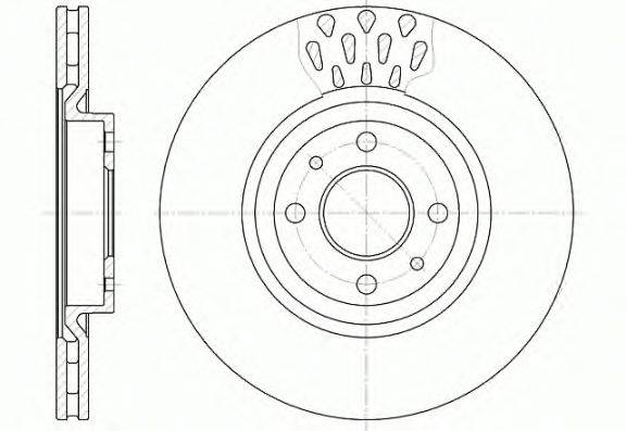 Тормозной диск WOKING D6315.10