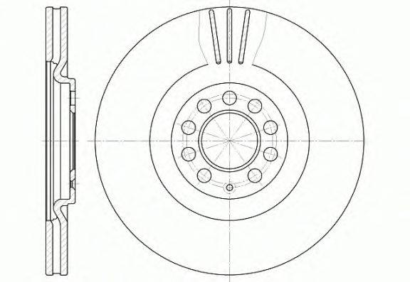Тормозной диск WOKING D659710