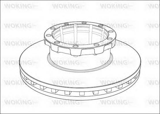 Тормозной диск WOKING 100820