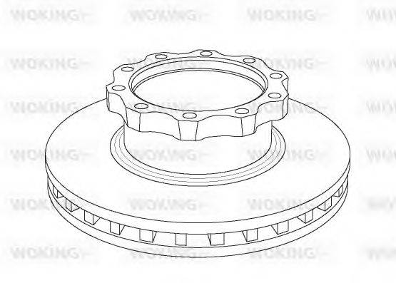 Тормозной диск WOKING 104220