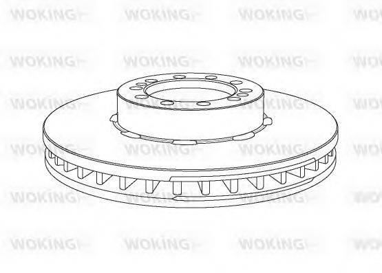 Тормозной диск WOKING NSA1067.20