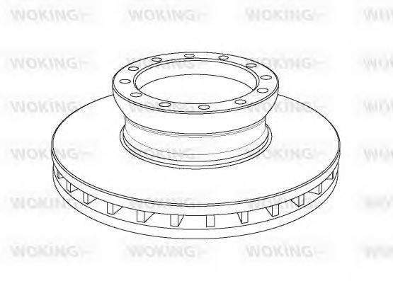 Тормозной диск WOKING 55395