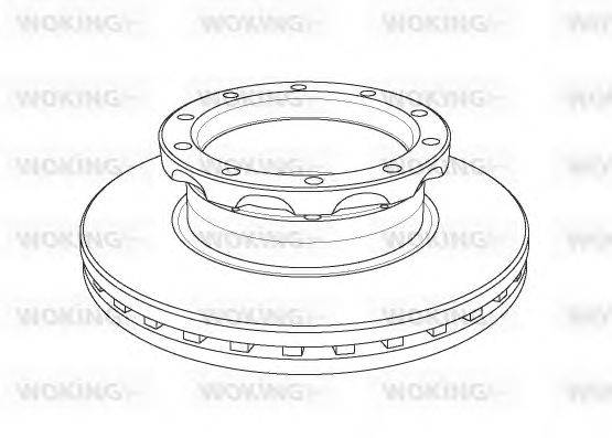 Тормозной диск WOKING 55353