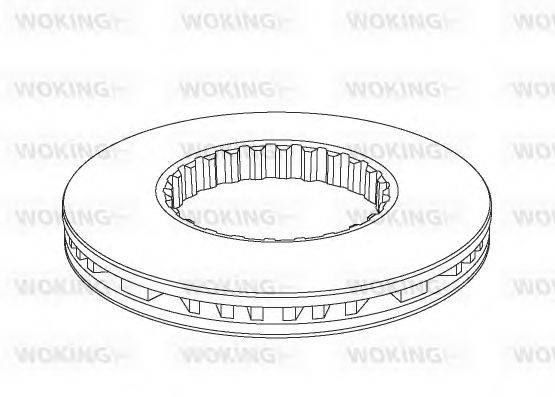 Тормозной диск WOKING NSA1146.20