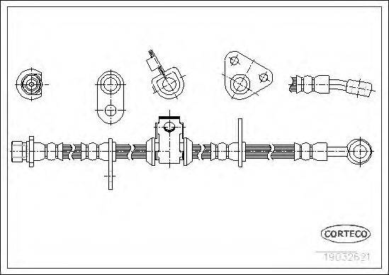 Тормозной шланг CORTECO 19032621