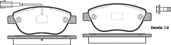Комплект тормозных колодок, дисковый тормоз ROADHOUSE 285911