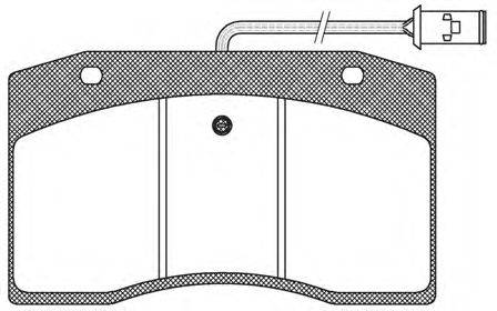 Комплект тормозных колодок, дисковый тормоз ROADHOUSE 29075