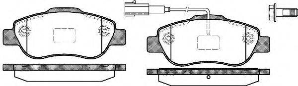 Комплект тормозных колодок, дисковый тормоз ROADHOUSE 2110011