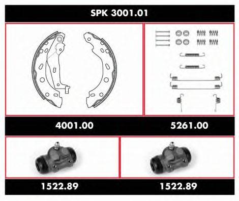 Комплект тормозов, барабанный тормозной механизм ROADHOUSE SPK 3001.01