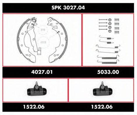 Комплект тормозов, барабанный тормозной механизм ROADHOUSE SPK 3027.04