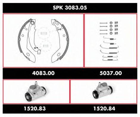 Комплект тормозов, барабанный тормозной механизм ROADHOUSE SPK 3083.05