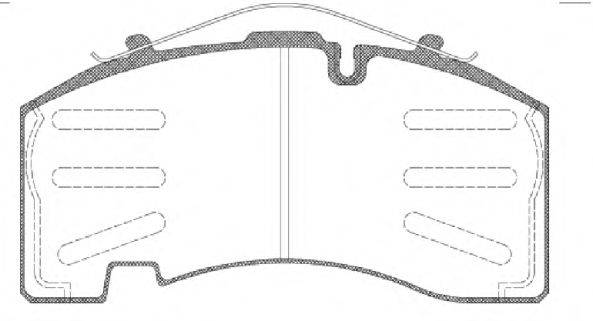 Комплект тормозных колодок, дисковый тормоз ROADHOUSE JSX 21074.00