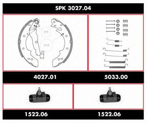 Комплект тормозов, барабанный тормозной механизм REMSA SPK 3027.04