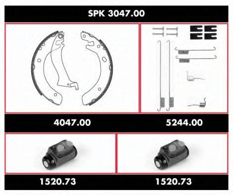 Комплект тормозов, барабанный тормозной механизм REMSA SPK 3047.00