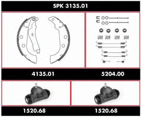 Комплект тормозов, барабанный тормозной механизм REMSA SPK 3135.01