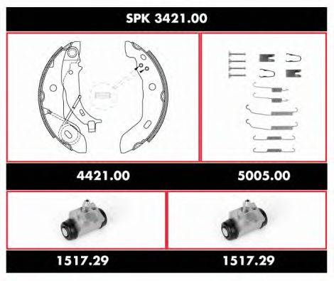 Комплект тормозов, барабанный тормозной механизм REMSA SPK 3421.00