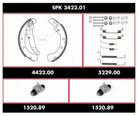 Комплект тормозов, барабанный тормозной механизм REMSA SPK342201