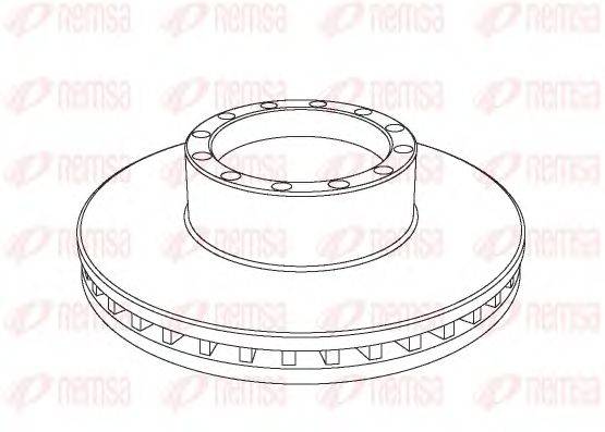 Тормозной диск REMSA 112020
