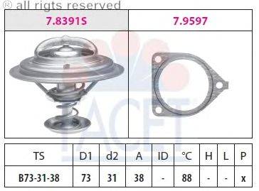 Термостат, охлаждающая жидкость FACET 78393