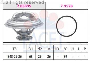 Термостат, охлаждающая жидкость FACET 7.8539