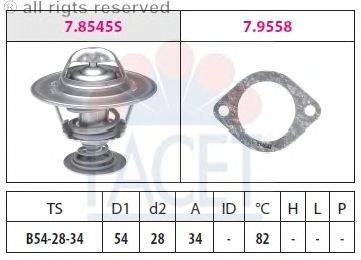 Термостат, охлаждающая жидкость FACET 7.8545