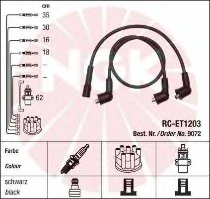 Комплект проводов зажигания NGK 9072