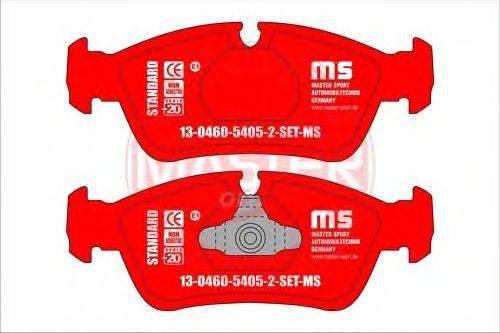 Комплект тормозных колодок, дисковый тормоз MASTER-SPORT 13-0460-5405-2-SET-MS