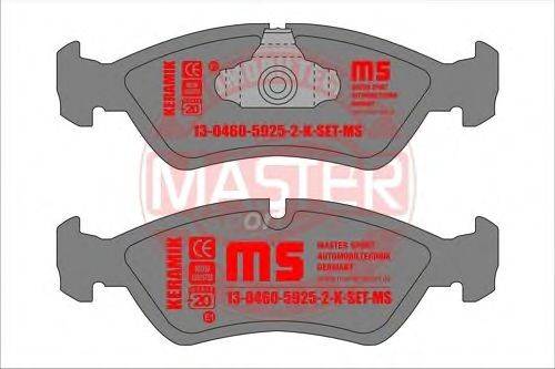 Комплект тормозных колодок, дисковый тормоз MASTER-SPORT 13-0460-5925-2-K-SET